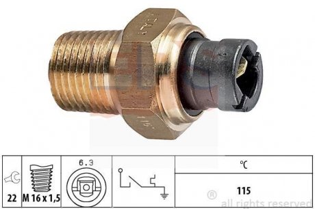 Датчик температури охолоджуючої рідини FIAT 124 66-75,124 Familiare 67-73,127 71-83,128 69-84,128 F EPS 1.840.000 (фото 1)