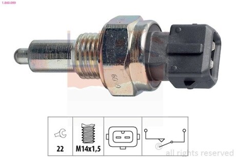 Датчик заднього ходу Audi 100/A6 94-/Peugeot 605 89-/VW Passat 88- EPS 1.860.099