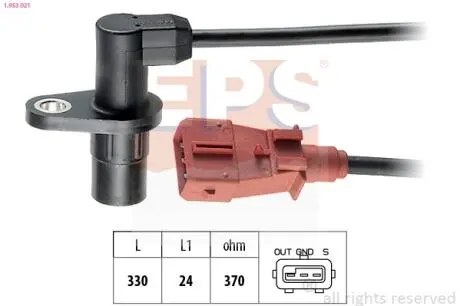 Датчик коленвала Citroen Berlingo,Jumpy,Jumper/Fiat Ducato/Peugeot 205,206,306,405,406 1.6-2.0 05.90-05.04 EPS 1.953.021