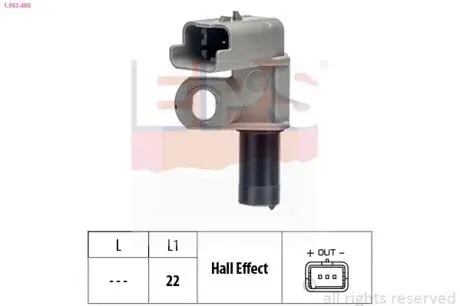 Датчик р/валу Peugeot/Citroen Berlingo/ C3/ C4/ C5/ Evasion/ Xantia 1.6 HDI 110, 2.0 HDi 05- EPS 1.953.460