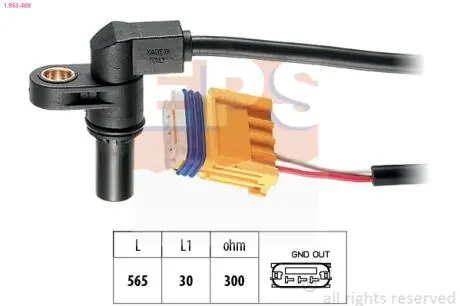 Датчик положення к/вала Cirtoen C3, C4, C5, C8 /Peugeot 307, 308, 407 /Renault Megane, Laguna 1.6-1.8-1.9 96- EPS 1.953.469