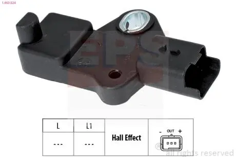 Датчик к/валу Citroen C4, C5, C8, Jumpy, Ford Focus II, Galaxy, Kuga, Mondeo, S-Max, Peugeot 307, 308, 407,607 2.0TDCI/2.0HDI 03- EPS 1.953.524