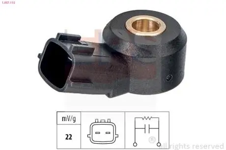 Датчик детонації Fiat Doblo 1.2/1.4/1.6 01-/Fiorino 1.4 08-/Grande Punto 1.2/1.4 05- EPS 1.957.115