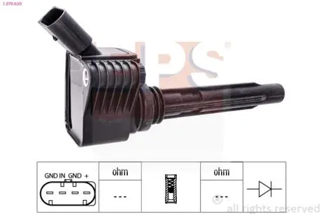 Котушка запалювання Audi A3 1.8TFSI 12-/2.0TFSI 16- /A4/A5 1.8TFSI 13- /A6/A7 14- /Audi Q5 12- /Skoda Octavia 12- EPS 1.970.630