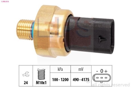 Датчик тиску масла MB C (S205) 200d/220d 18-/E (W213/S213) 200d/220d 16-/S (W222/S222) 17-/V (W447) 220cdi/250cdi 19- EPS 1.980.018