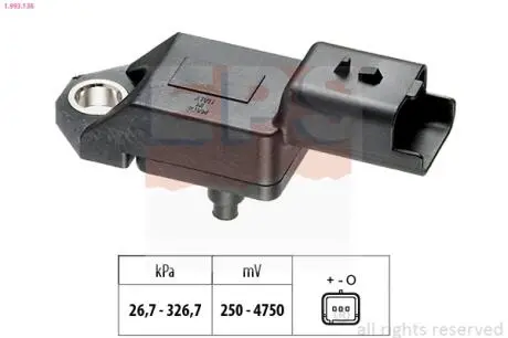 Датчик вакуума Fiat Ulysse, Galaxy, Mondeo IV, S-Max// Lancia Phedra 2.2 Tdci 03.08- EPS 1.993.136