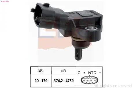 Датчик вакуума Hyundai IX35, Sonata V Kia Magentis, Optima, Sportage 2.0 01.08- EPS 1.993.180