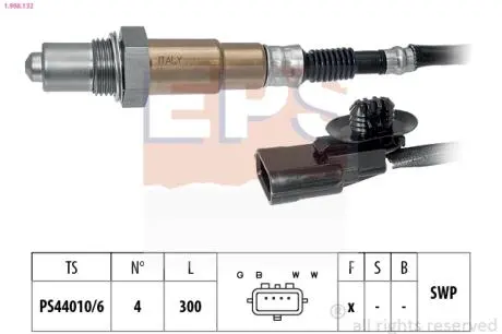 Лямбда-зонд DACIA LOGAN, LOGAN MCV, SANDERO INFINITI Q60 LADA LARGUS RENAULT LOGAN I 1.4-3.0 09.04- EPS 1.998.132