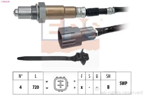 Лямбда-зонд Mazda CX-5 2.0/2.5 17- EPS 1.998.539