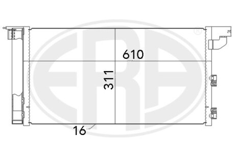 Радиатор кондиционера ERA 667005