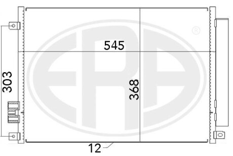 Радiатор кондицiонера ERA 667008