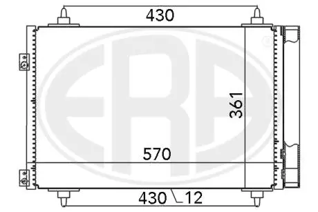 Радиатор ERA 667013