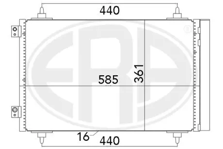 Радиатор ERA 667016