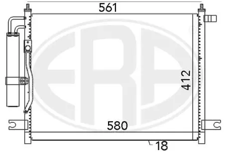 Радиатор ERA 667034