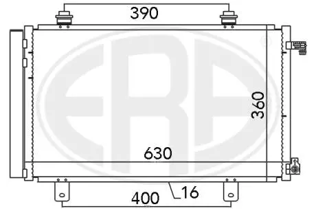 Радиатор ERA 667035
