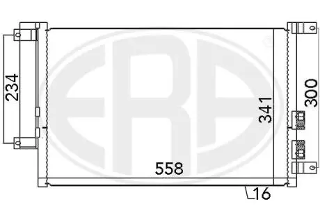Радіатор кондиціонера ERA 667037