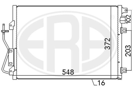 Радиатор кондиционера ERA 667038