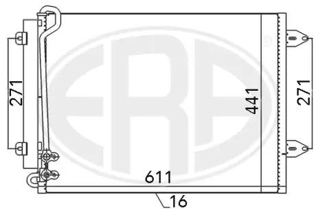 Радіатор ERA 667044