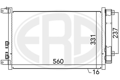 Радіатор кондиціонера ERA 667045