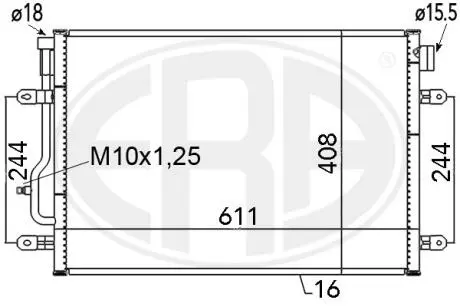 Радиатор ERA 667060