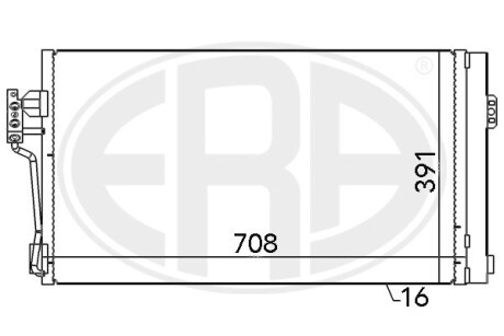 Радиатор ERA 667064