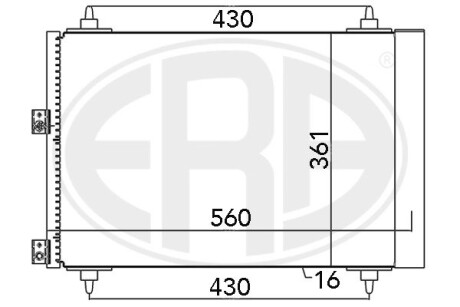 Радиатор кондиционера ERA 667071