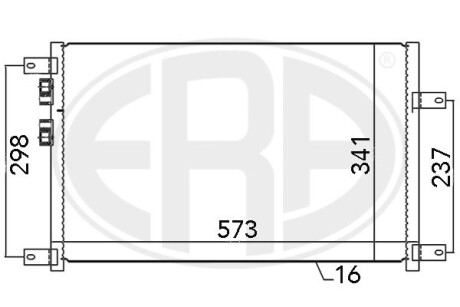 Радіатор кондиціонера ERA 667074