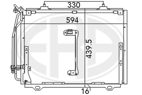 Радиатор кондиционера ERA 667081