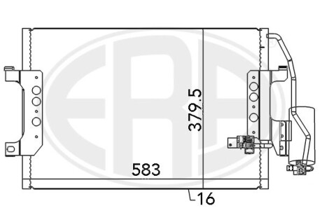 Радіатор ERA 667083