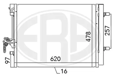 Радиатор кондиционера ERA 667115