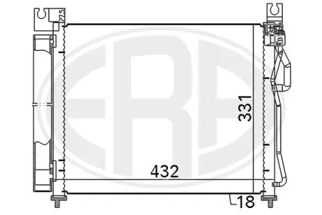 Радиатор кондиционера ERA 667119