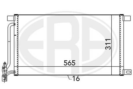 Радиатор кондиционера ERA 667134