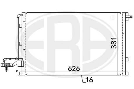 Радіатор кондиціонера ERA 667146