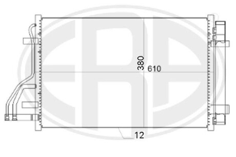Радіатор кондиціонера ERA 667151