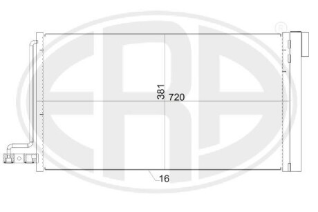 Радіатор кондиціонера ERA 667152