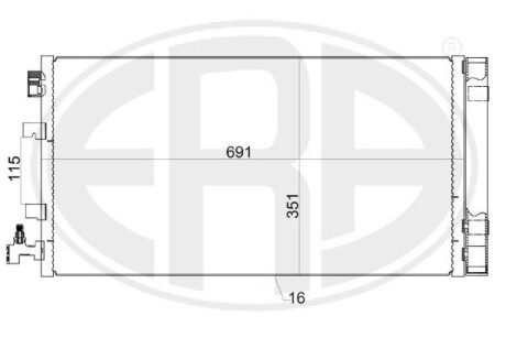 Радиатор кондиционера ERA 667155