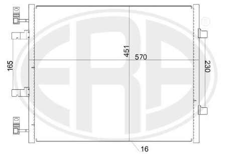 Радиатор кондиционера ERA 667156