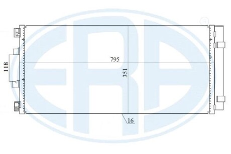 Радіатор кондиціонера ERA 667157