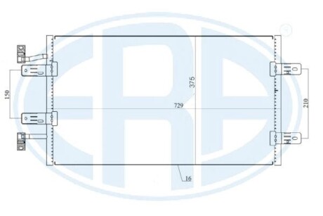 Радиатор кондиционера ERA 667174