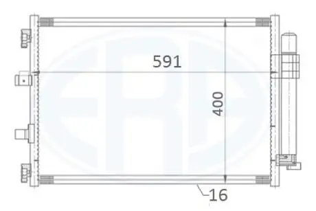 Радиатор кондиционера ERA 667176