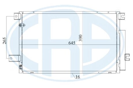 Радиатор кондиционера ERA 667178