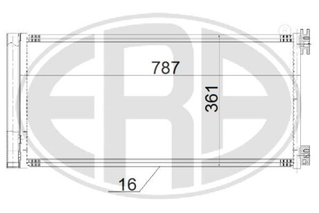 Радіатор кондиціонера ERA 667190