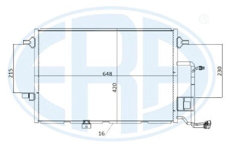 Радиатор кондиционера ERA 667217