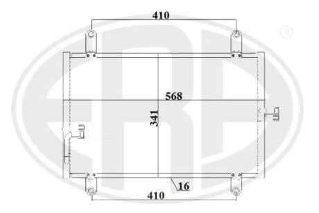 Радиатор кондиционера ERA 667228