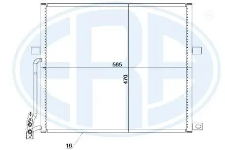 Радиатор кондиционера ERA 667230