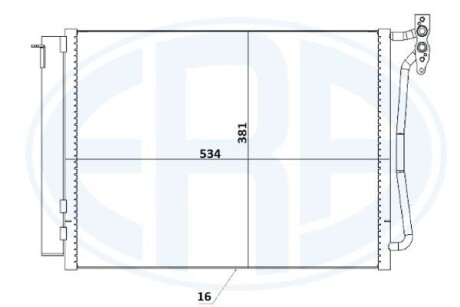 Радиатор кондиционера ERA 667234