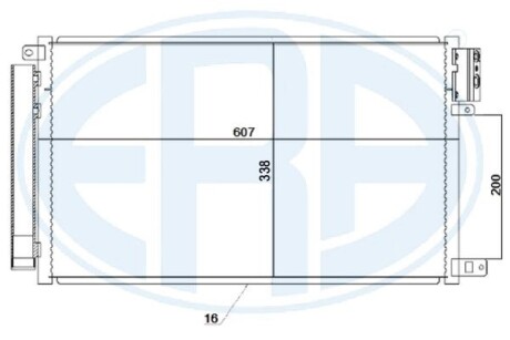 Радиатор кондиционера ERA 667246