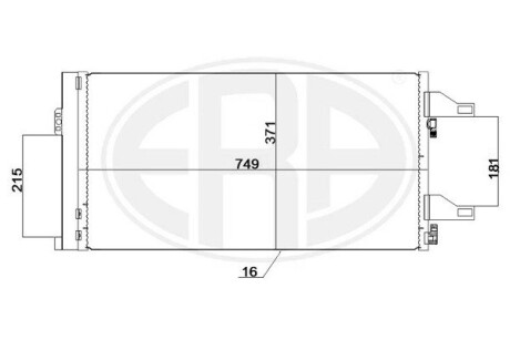 Радиатор кондиционера ERA 667247
