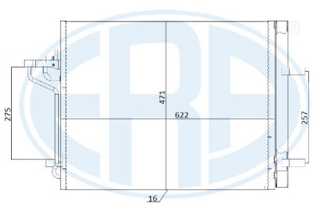 Радіатор кондиціонера ERA 667248