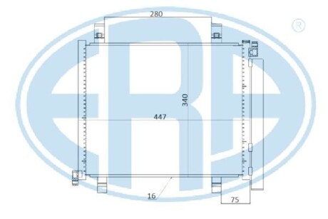 Радиатор кондиционера ERA 667256